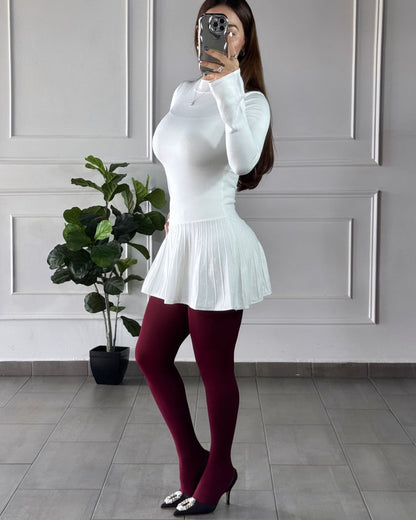 Vestido Sueter Blanco