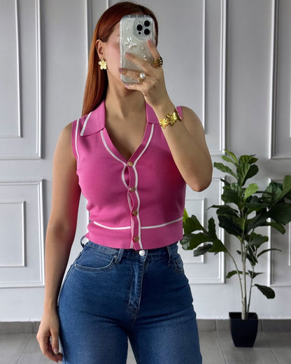 Blusa Líneas Pink