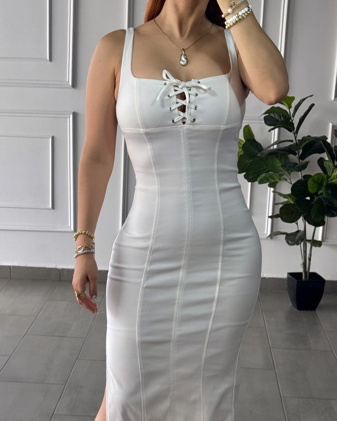 Vestido Midi White