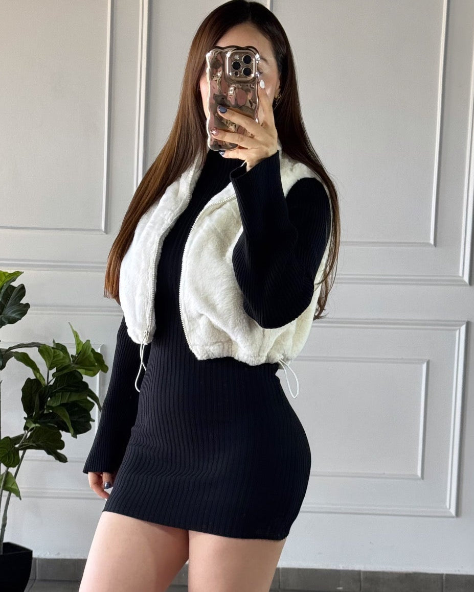 Chaleco Afelpado Blanco