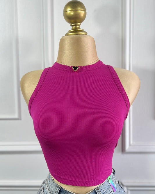 Top Basico Magenta