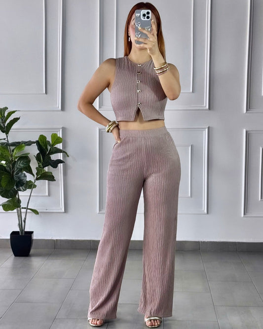 Conjunto Corrugado Café