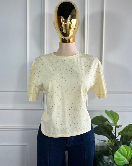 Playera Brillos Amarilla