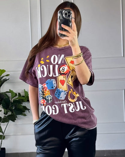 Playera Lucky Burgundy