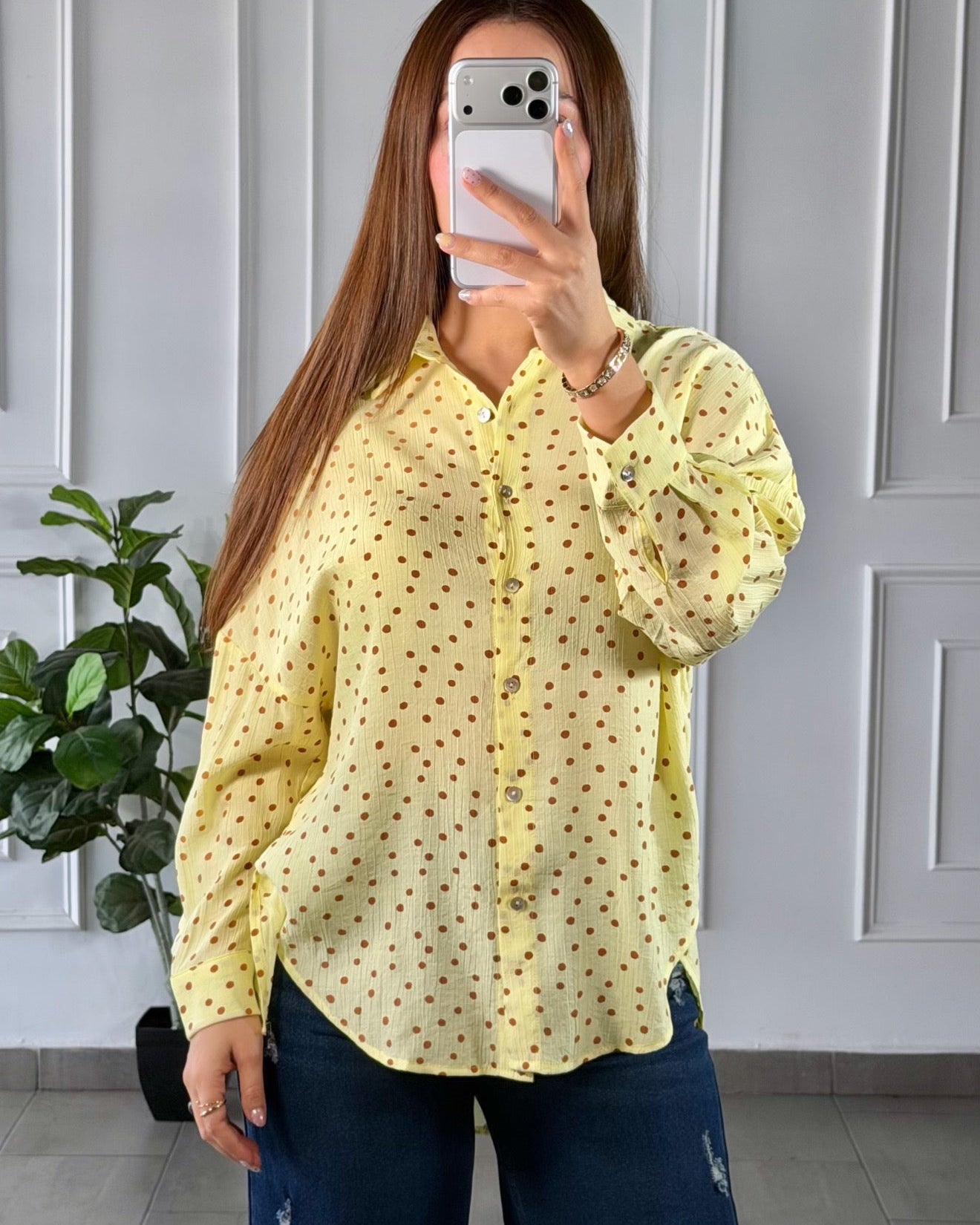 Camisa Polka Dot Mini