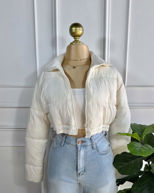 Chamarra Blanca Corta