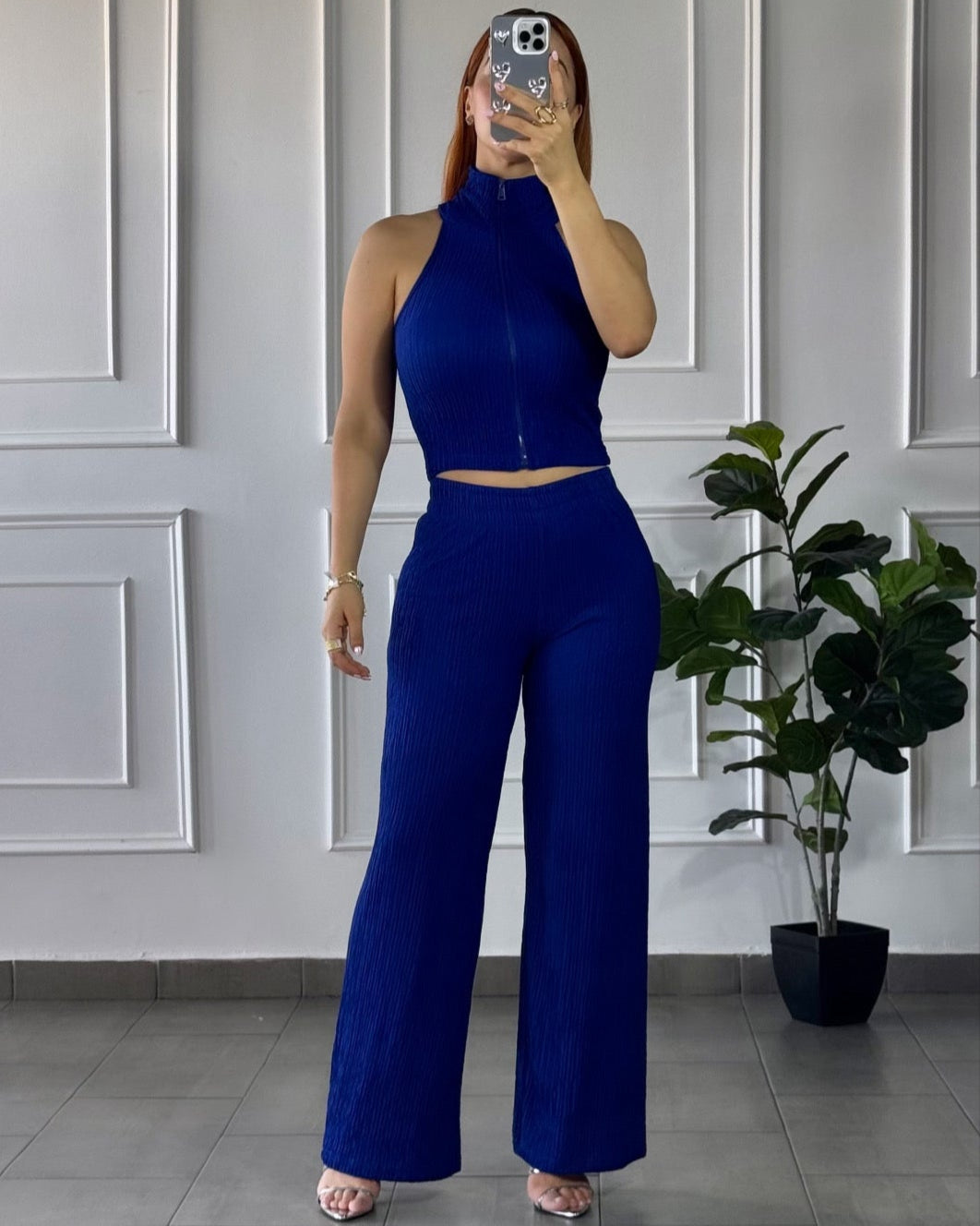 Set Azul Corrugado