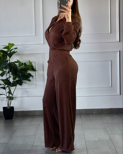 Enterizo Plisado Moka