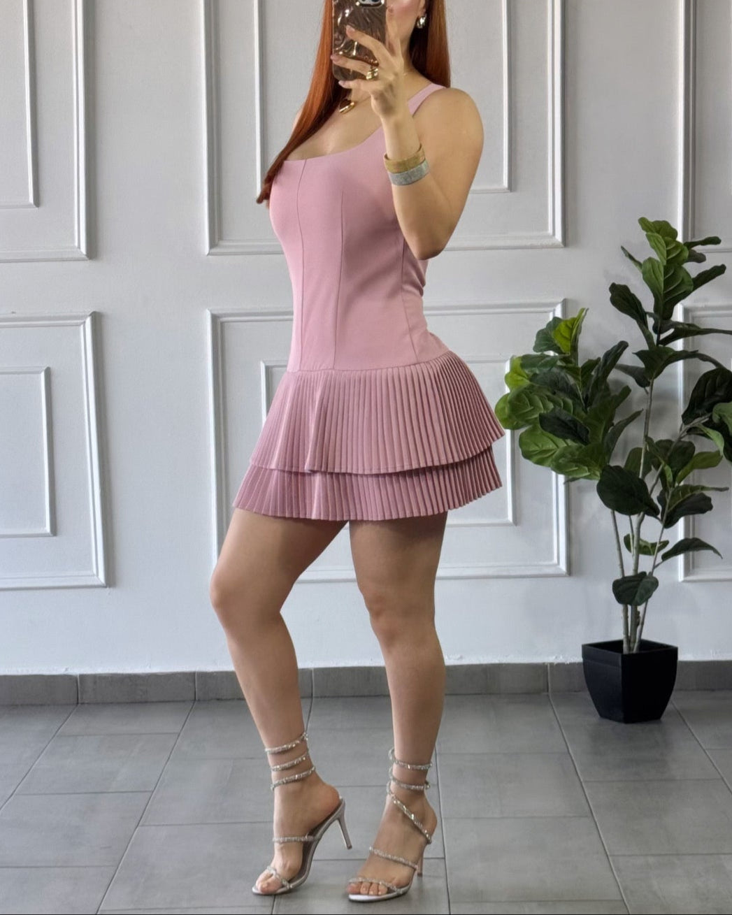 Vestido Patoles Rosa