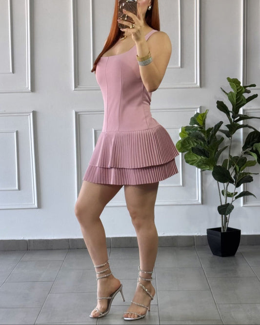 Vestido Patoles Rosa