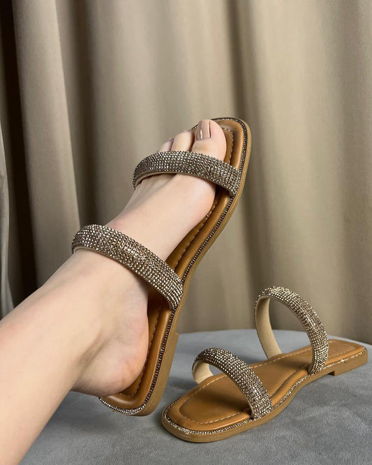 Sandalia Brillo Gold