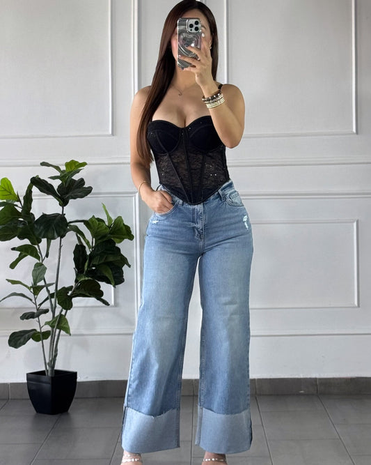 Corset Black Brillos