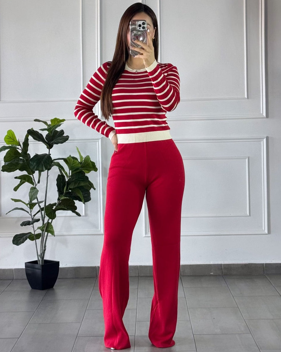 Conjunto Lineas Rojo