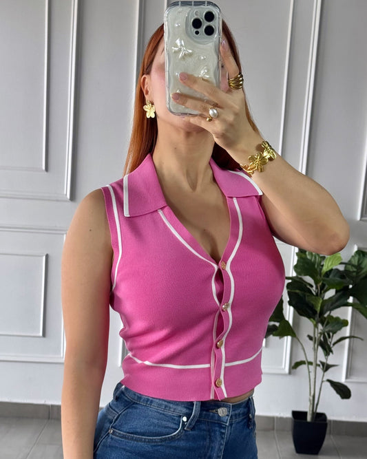 Blusa Líneas Pink