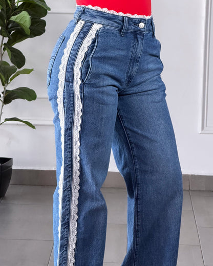 Jeans Encaje Vibrant