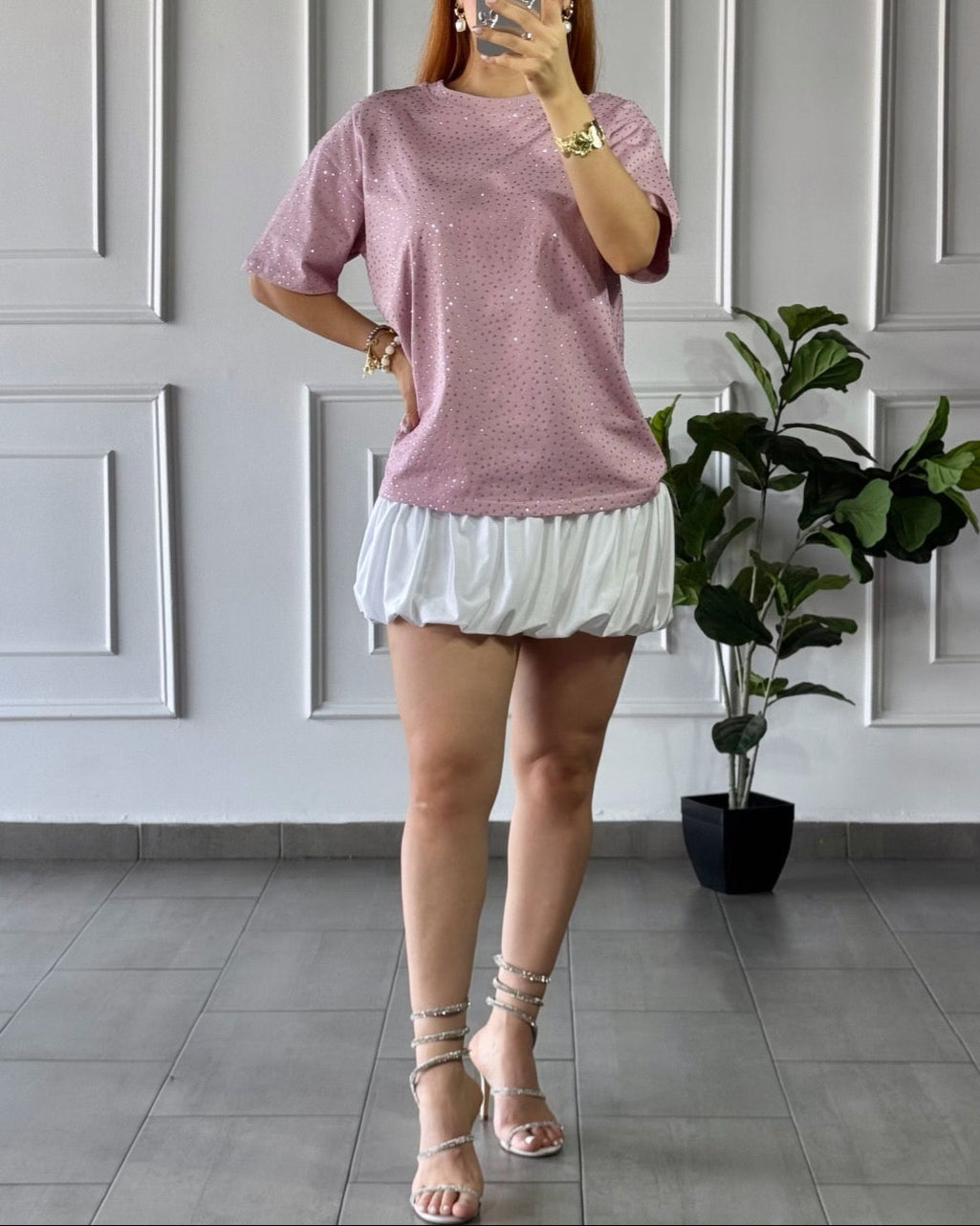 Camisa Brillos Pink