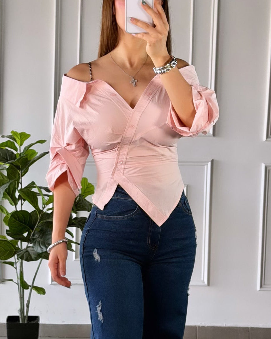Blusa Rosa Palo
