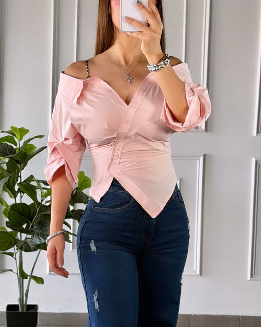 Blusa Rosa Palo