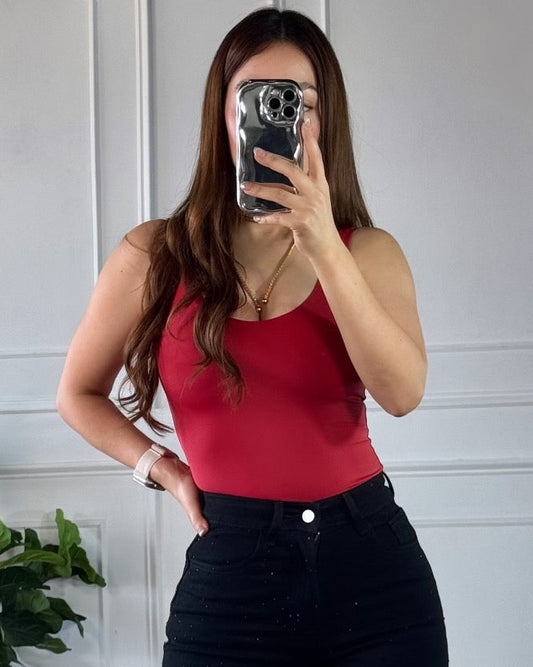 Bodsysuit V Red Rose