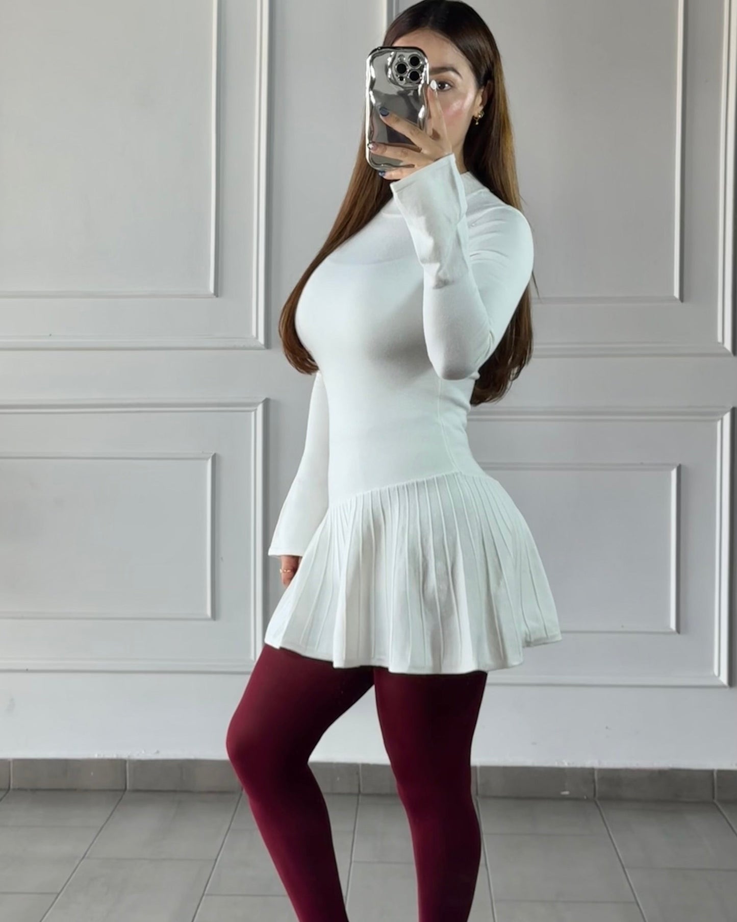 Vestido Sueter Blanco