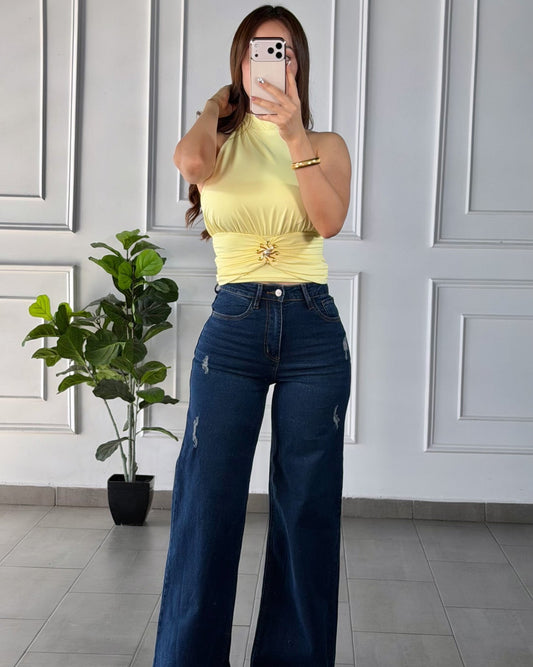 Jeans Wide Leg Vibrant