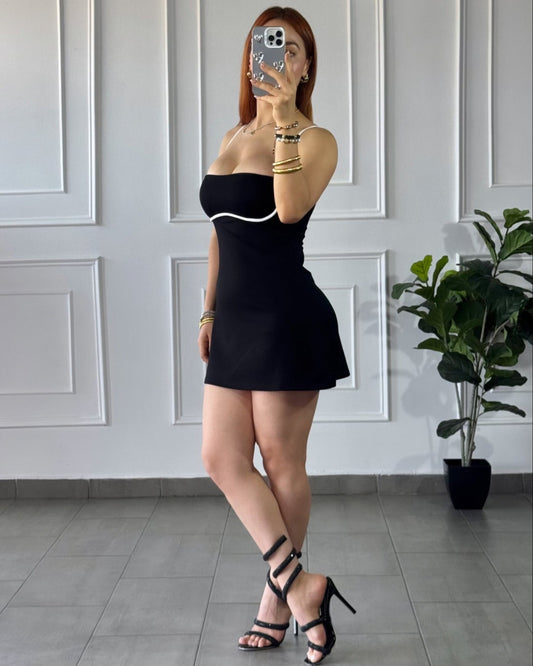 Vestido Black And White
