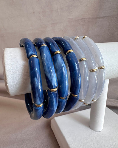 Pulsera Acrílico Gris Ch