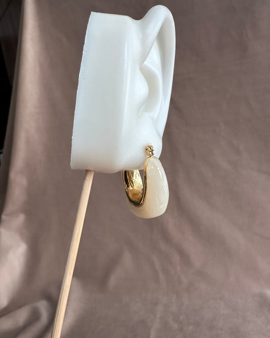 Arracada Chunky Beige