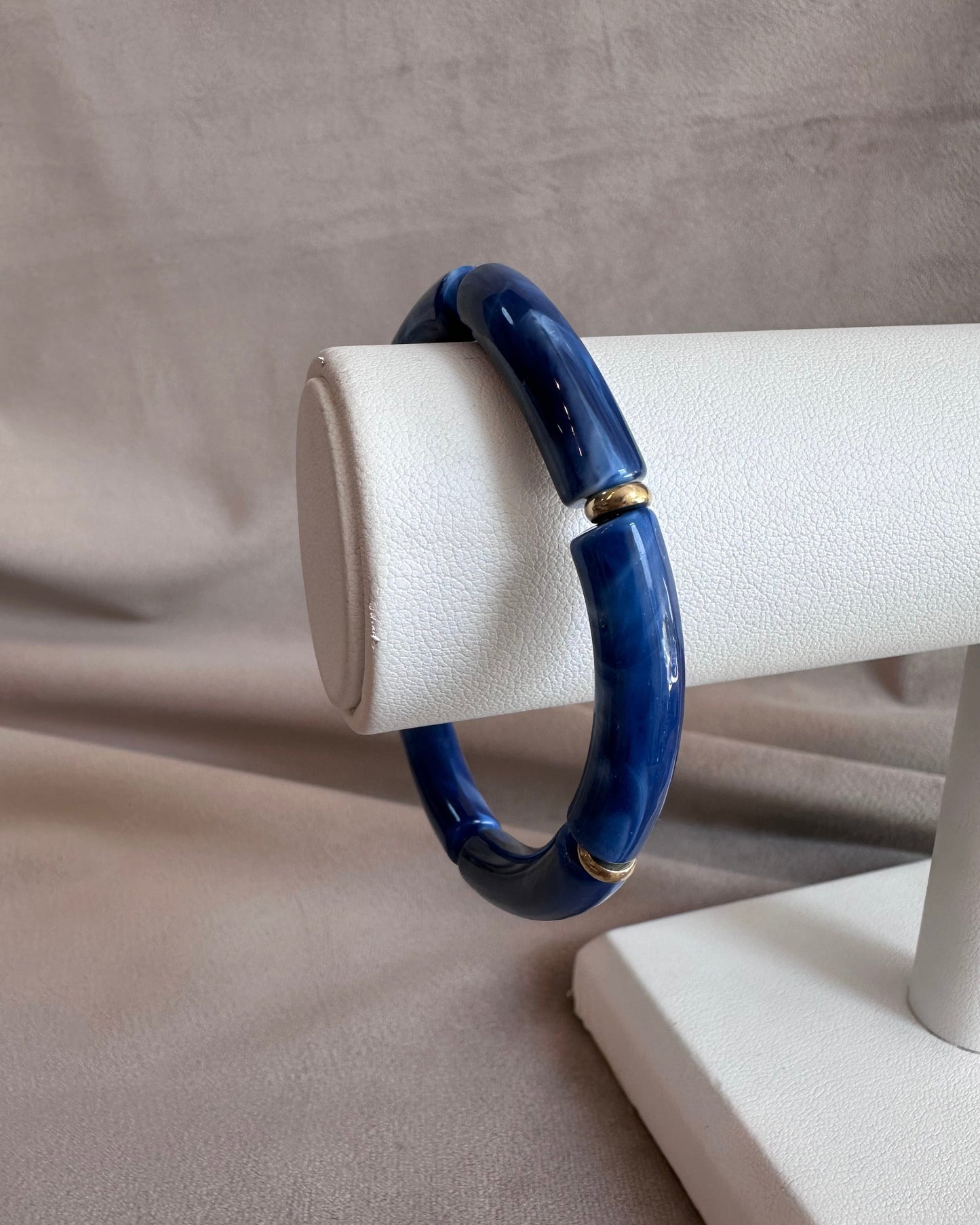 Pulsera Acrilico Azul Ch