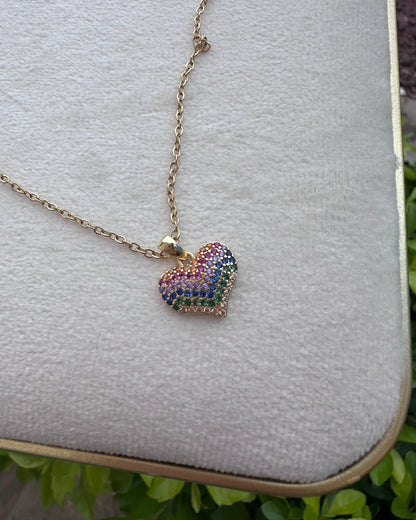 Collar Corazón Multi