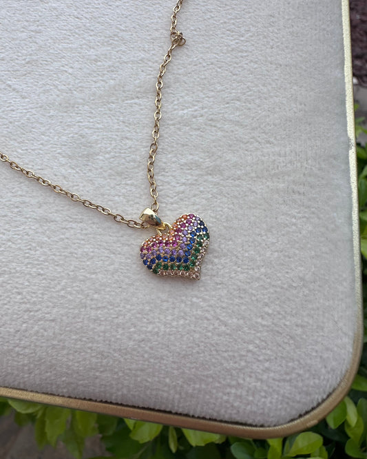 Collar Corazón Multi