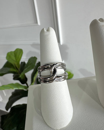 Anillo Entrelazado Plata