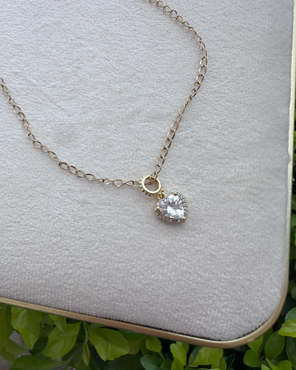 Collar Corazón Brillo