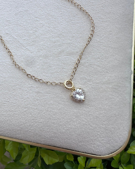 Collar Corazón Brillo