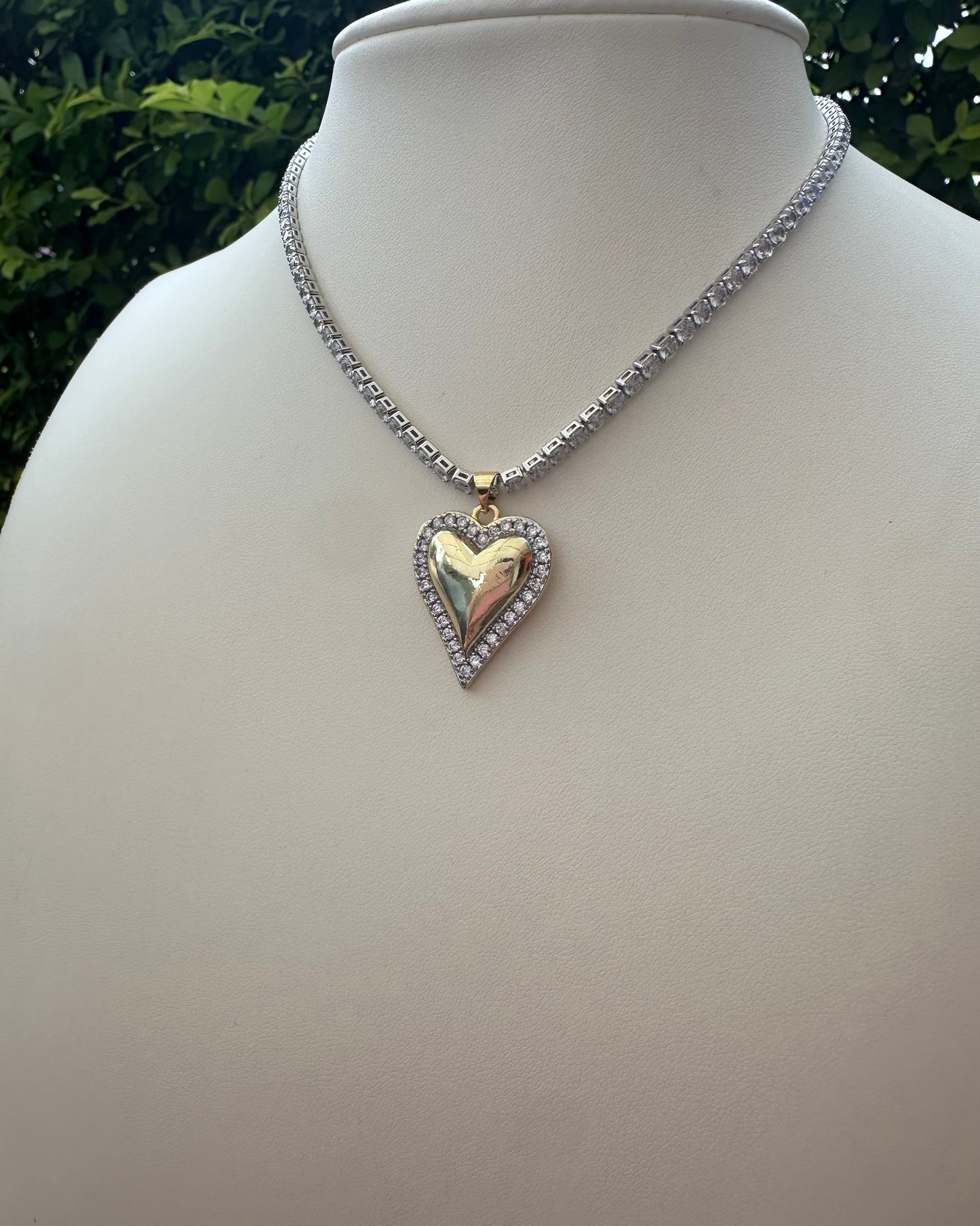 Collar Brillo Corazón