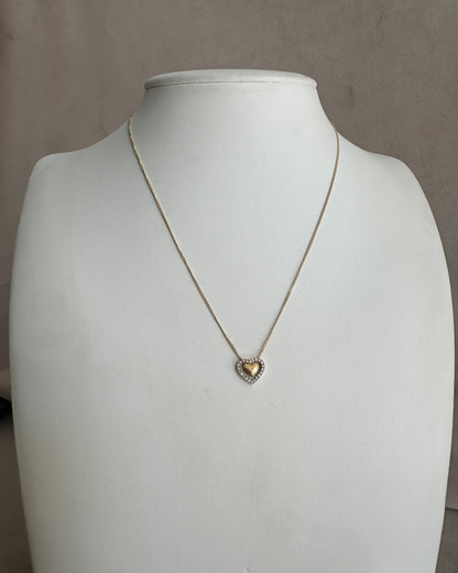 Collar Corazon Brillo