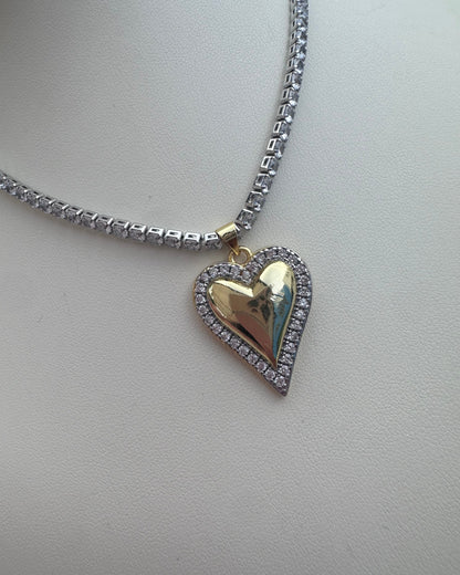 Collar Brillo Corazón