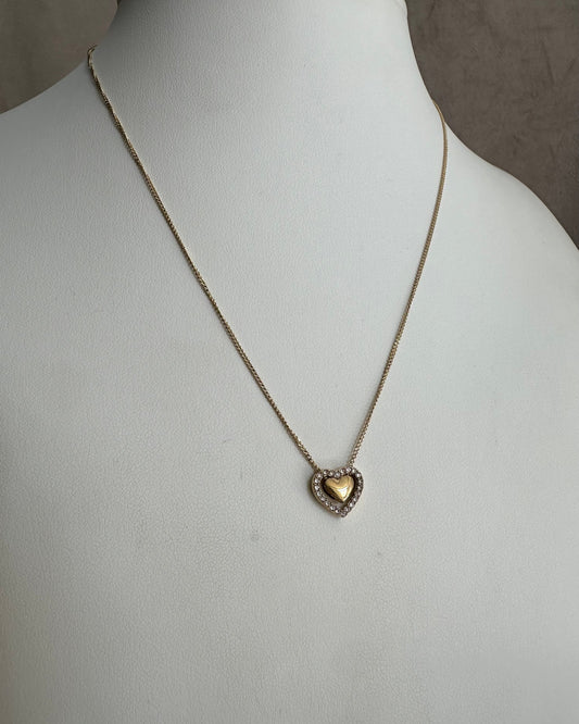 Collar Corazon Brillo