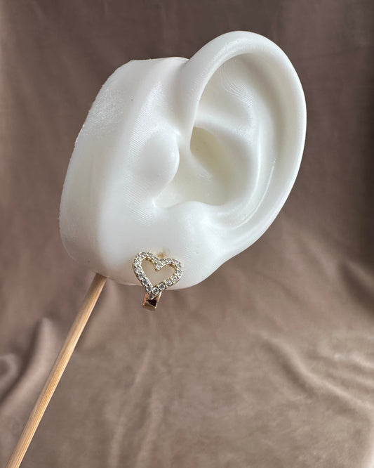 Arracada Corazón Brillo