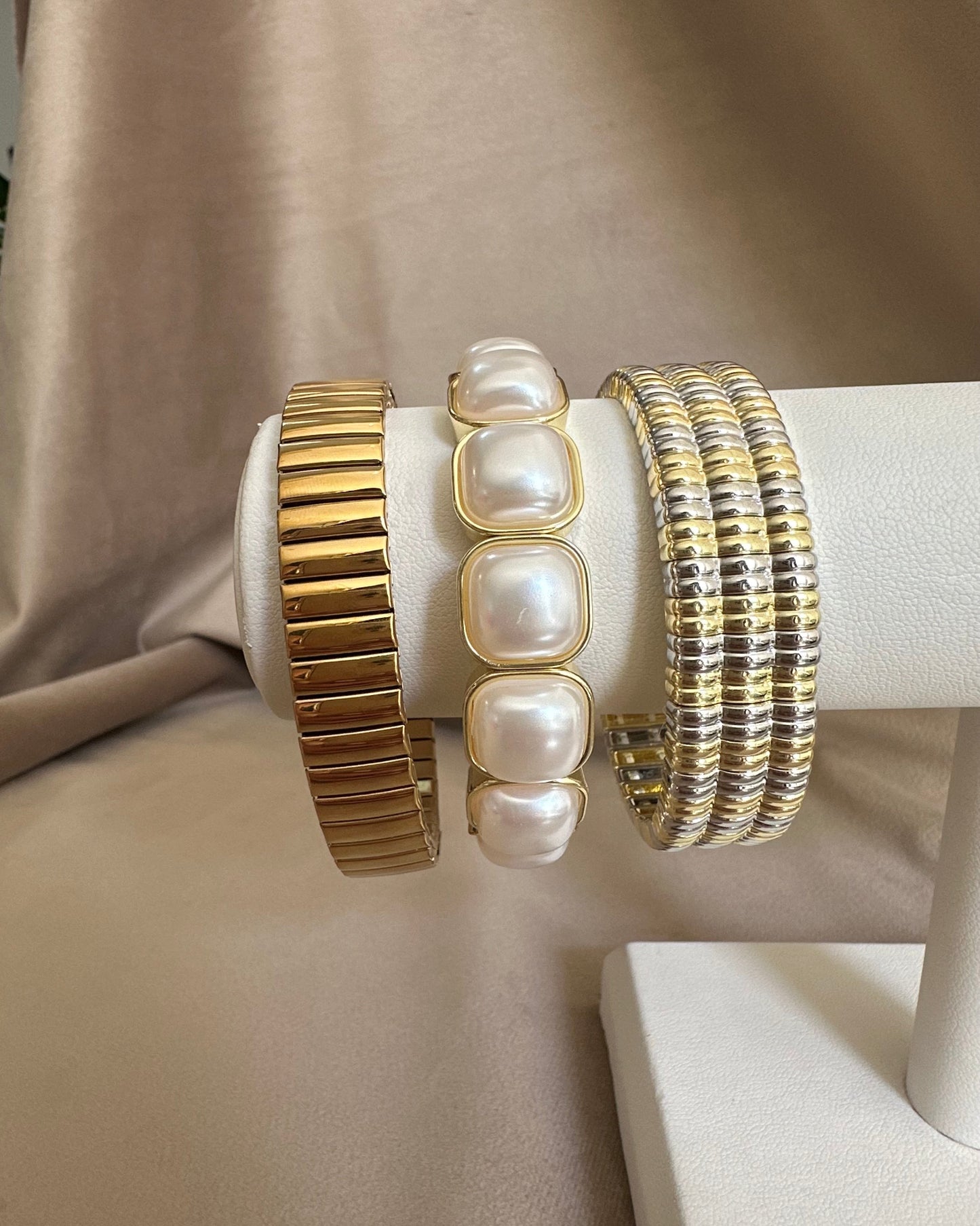 Pulsera Perla Cuadro