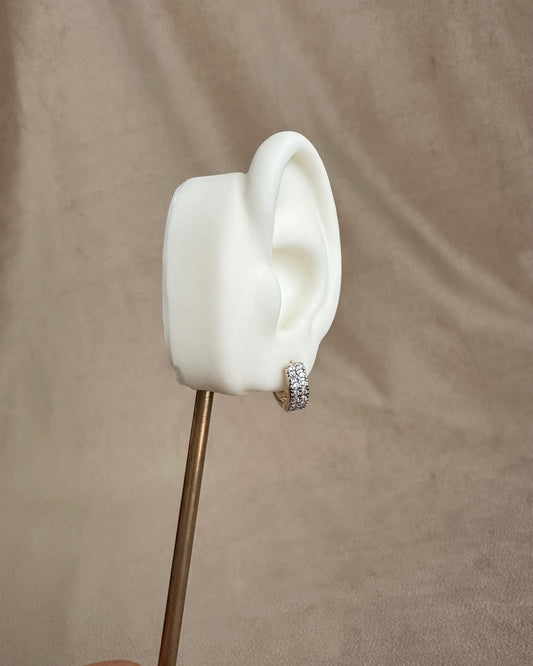 Arracada Doble Brillo Mini