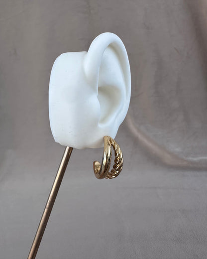 Arracada Doble Gruesa