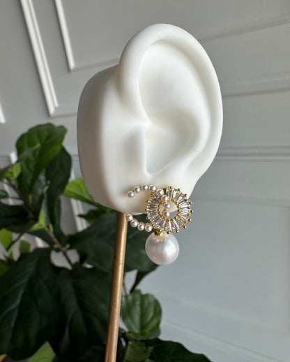 Arete Perla Brillo