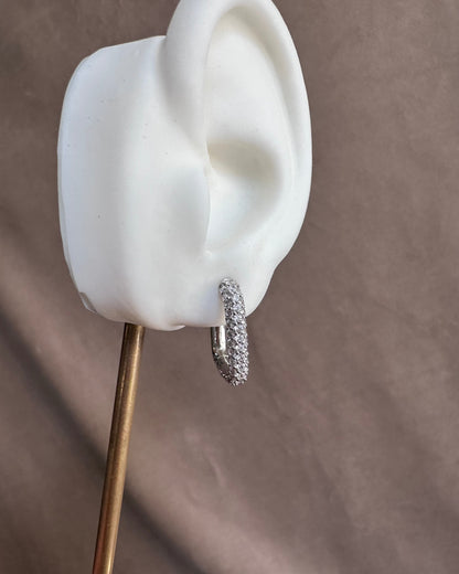 Arracada Cuadrada Plata