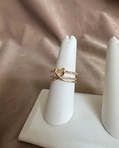 Anillo Doble Corazón