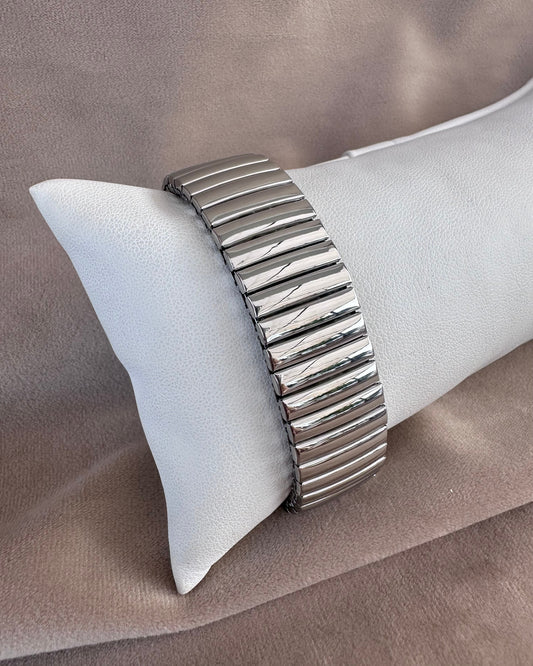 Pulsera Chunky Plata Maxi