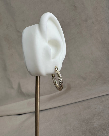 Arracada Tubular Grabada