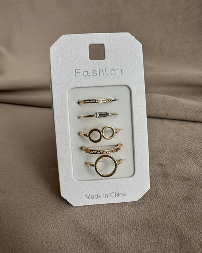 Set Anillo 5 Pzas