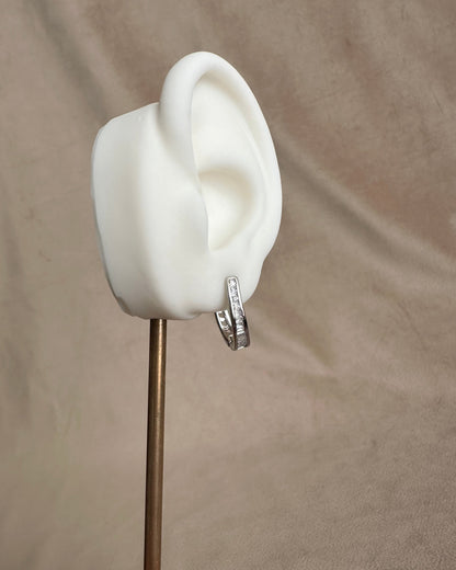 Arracada Plata Brillo