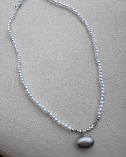 Collar Perlas Oval